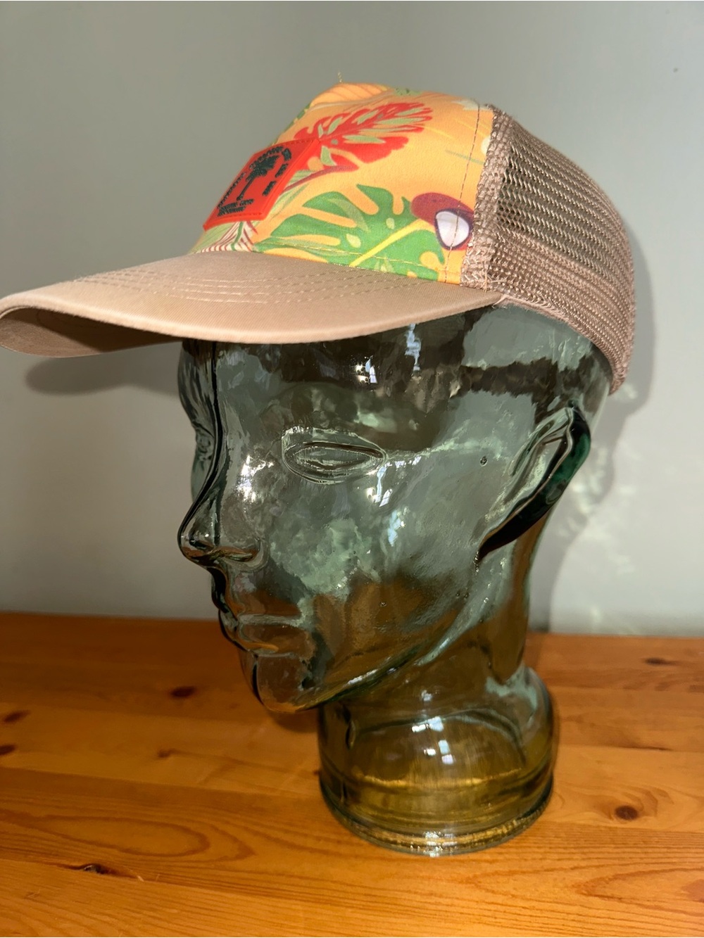 ⭐️ Zara Tropical Mesh Trucker Hat with Floral Front Panel